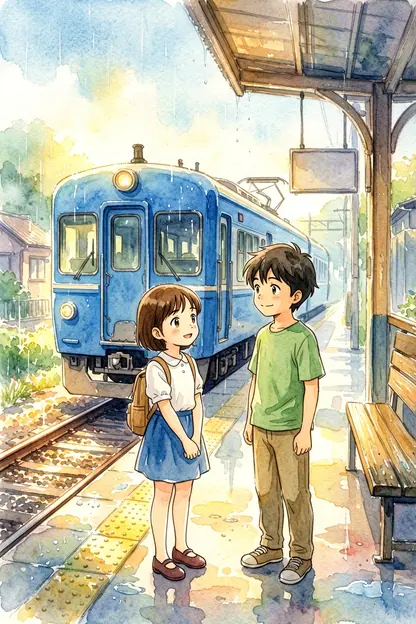 青い電車のきっぷ 封面